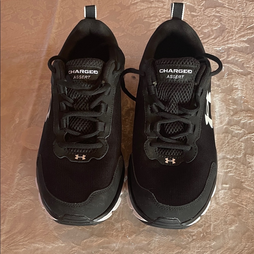 Under Armour Black & White Athletic Sneakers - Men's
